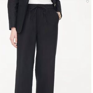 J Crew Linen Wide Leg Pants